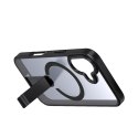 Etui pokrowiec z podstawką na iPhone 17 Hybrid Armor X MagSafe - czarny