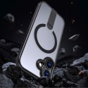 Etui pokrowiec z podstawką na iPhone 17 Hybrid Armor X MagSafe - czarny