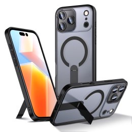 Etui pokrowiec z podstawką na iPhone 17 Pro Hybrid Armor X MagSafe - czarny