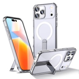 Etui pokrowiec z podstawką na iPhone 17 Pro Max Hybrid Armor X MagSafe - przezroczysty