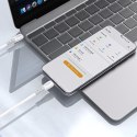 Kabel przewód z silikonowym oplotem USB-C L25SC 60W 2m - biały