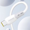 Kabel przewód z silikonowym oplotem USB-C - iPhone Lightning L25SX 30W 1m - biały