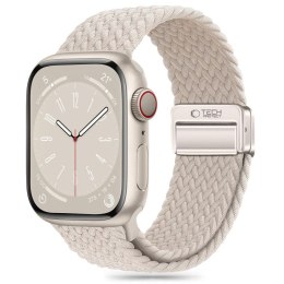 Pasek nylonowy Nylonmag do Apple Watch 4/5/6/7/8/9/SE/Ultra 1/2 42/44/45/49 mm - beżowy