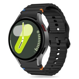 Pasek silikonowy sportowy na Samsung Galaxy Watch 4/5/5 Pro/6/7/FE - czarny