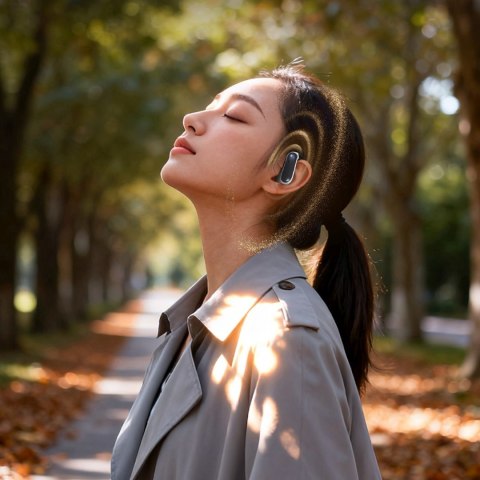 Słuchawki bezprzewodowe z zausznikami U17Z Bluetooth OWS - czarne