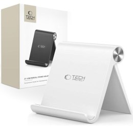 Stojak uchwyt biurkowy uniwersalny na smartfon tablet do 8'' - biały