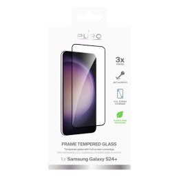 Szkło hartowane do Samsung Galaxy S25+ S24+ z czarną ramką Frame Tempered Glass