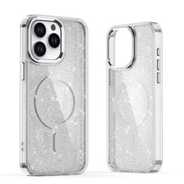 Etui pokrowiec na Samsung Galaxy S26 Glitter Case MagSafe - biały