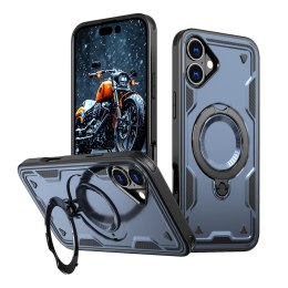Etui pokrowiec na iPhone 16 Hybrid Armor Trendy MagSafe - niebieski