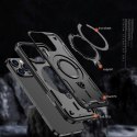 Etui pokrowiec na iPhone 16 Pro Max Hybrid Armor Trendy MagSafe - czarny