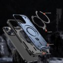 Etui pokrowiec na iPhone 16 Pro Max Hybrid Armor Trendy z MagSafe - niebieski