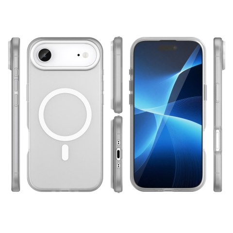 Etui pokrowiec na iPhone 17 Air Magnetic Abrasive MagSafe - matowe białe