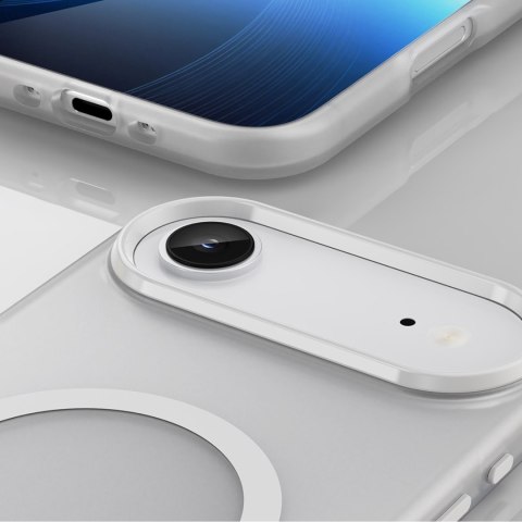 Etui pokrowiec na iPhone 17 Air Magnetic Abrasive MagSafe - matowe białe