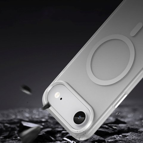 Etui pokrowiec na iPhone 17 Air Magnetic Abrasive MagSafe - matowe białe