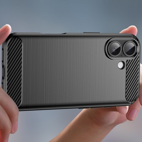 Etui pokrowiec na iPhone 17 Carbon Case - czarny