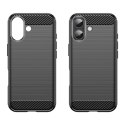 Etui pokrowiec na iPhone 17 Carbon Case - czarny