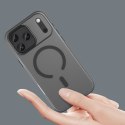 Etui pokrowiec na iPhone 17 Pro Magnetic Abrasive MagSafe - matowe czarne