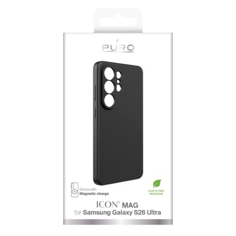 Etui silikonowe na Samsung Galaxy S26 Ultra ICON MAG MagSafe - czarne