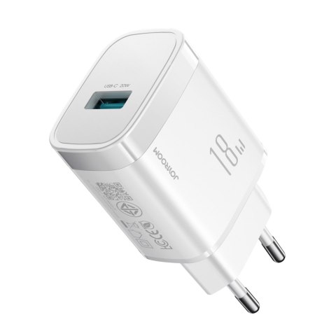 Ładowarka sieciowa USB-A 18W - biała