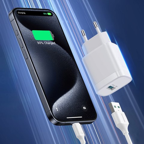 Ładowarka sieciowa USB-A 18W - biała