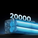 Powerbank 20000mAh USB-C USB-A 100W - szary