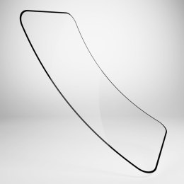 Szkło hybrydowe z czarną ramką do iPhone 16 / iPhone 15 / iPhone 15 Pro Flexible Glass D3O