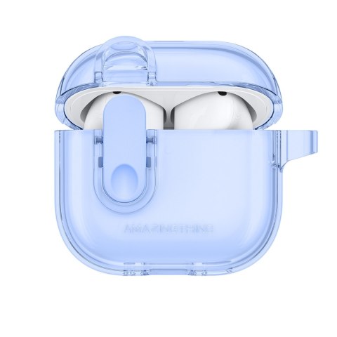 Etui pokrowiec do słuchawek AirPods 4 Minimal Case - niebieski