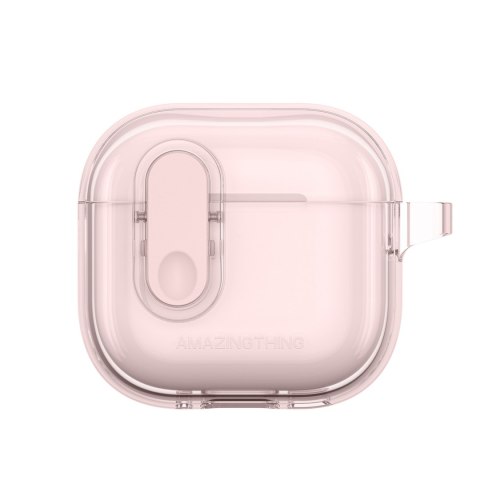 Etui pokrowiec do słuchawek AirPods 4 Minimal Case - różowy