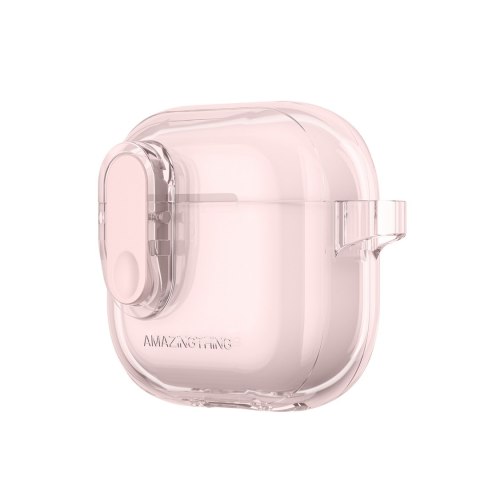 Etui pokrowiec do słuchawek AirPods 4 Minimal Case - różowy