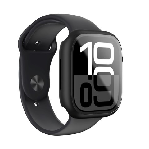 Etui ze szkłem hartowanym do Apple Watch 46mm Radix Glass - czarne