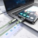 Kabel przewód USB-C z wyświetlaczem PD 60 W 1.2 m - zielony