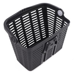 Kosz rowerowy na kierownicę plastikowy - czarny