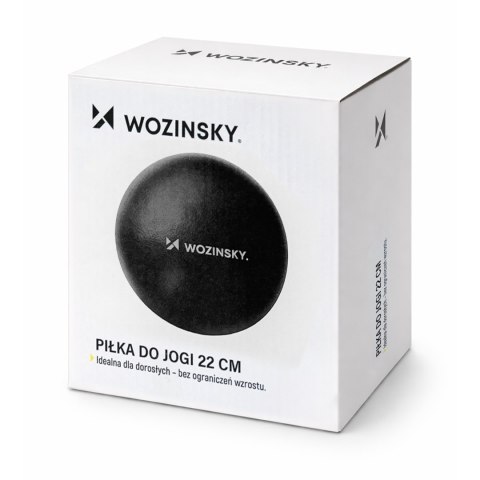 Piłka gimnastyczna do ćwiczeń rehabilitacyjna 22cm - czarna