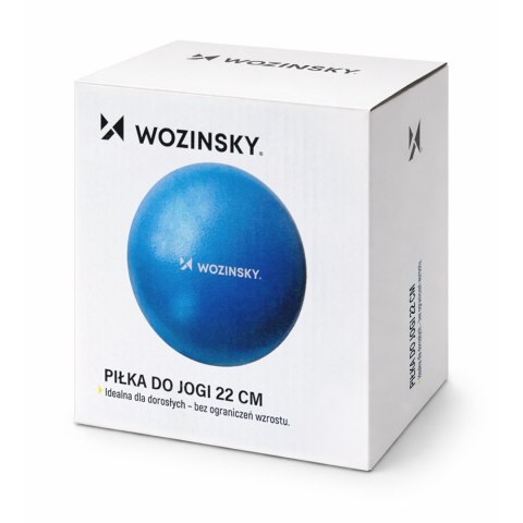 Piłka gimnastyczna do ćwiczeń rehabilitacyjna 22cm - niebieska