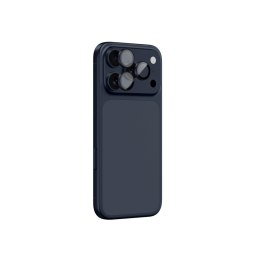 Szkło na aparat do iPhone 17 Pro / Pro Max z niebieską ramką aluminiową Lens Glass