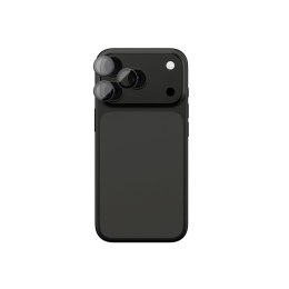 Szkło na aparat do iPhone 17 Pro / Pro Max z szarą ramką aluminiową Lens Glass