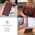 Etui futerał na Samsung Galaxy A26 5G / A17 4G / 5G Wallet - bordowy