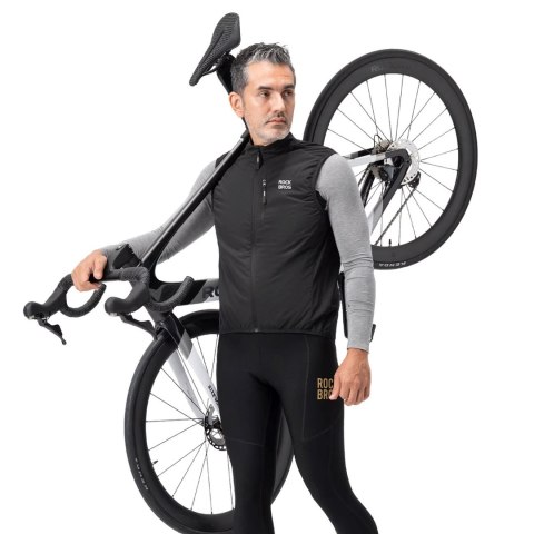 Kamizelka rowerowa termiczna rozmiar XXXL - czarna