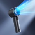 Mini dmuchawa wiatrak przenośny metalowy 5000mAh USB-C LED - ciemnoszary