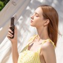 Mini wentylator wiatrak przenośny z funkcją powerbanka i latarką składany 4500mAh USB-C - brązowy