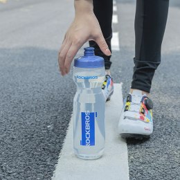 Bidon rowerowy butelka 750 ml - przezroczysto niebieska