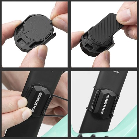 Czujnik rowerowy 2w1 prędkości lub kadencji ANT+ Bluetooth - czarny