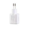 Ładowarka sieciowa USB-A USB-C 33W z kablem 60W USB-C do USB-C 1m - biała