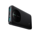 Powerbank 10000mAh 22.5W USB-A USB-C z wyświetlaczem cyfrowym - czarny