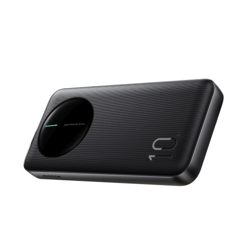 Powerbank 10000mAh 22.5W USB-A USB-C z wyświetlaczem cyfrowym - czarny