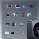 Powerbank 20000 mAh USB-A USB-C z wyświetlaczem cyfrowym 45 W - czarny