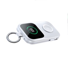 Powerbank 5000mAh z ładowaniem bezprzewodowym zegarka 5 W - biały
