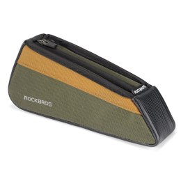 Torba rowerowa na górną rurę ramy 0.25L - zielono pomarańczowa