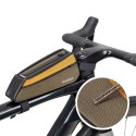 Torba rowerowa na górną rurę ramy 0.25L - zielono pomarańczowa