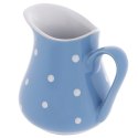 Dzbanek Ceramiczny 480 ml Niebieski w Groszki Dots Mlecznik Sosjerka